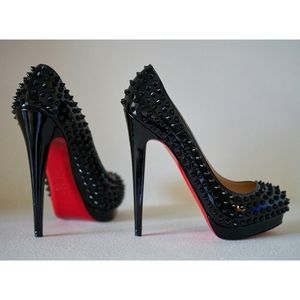 ❤️ Louboutin Alti Spikes 160 patent black EU40 US9